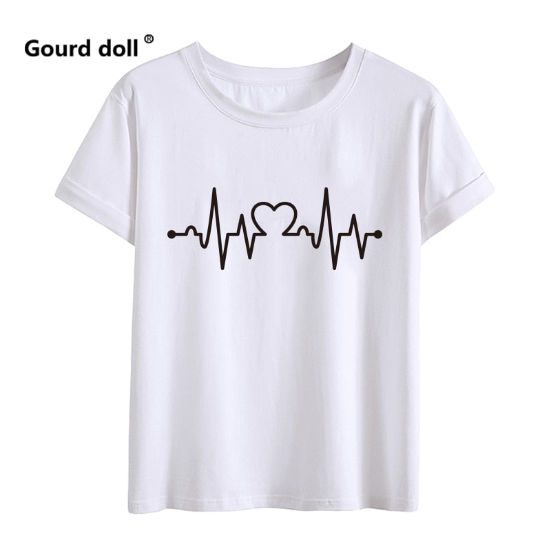 Mother kids Heartbeat Love mommy and me clothes tshirt baby girl clothes matching family outfits look t shirts clothes